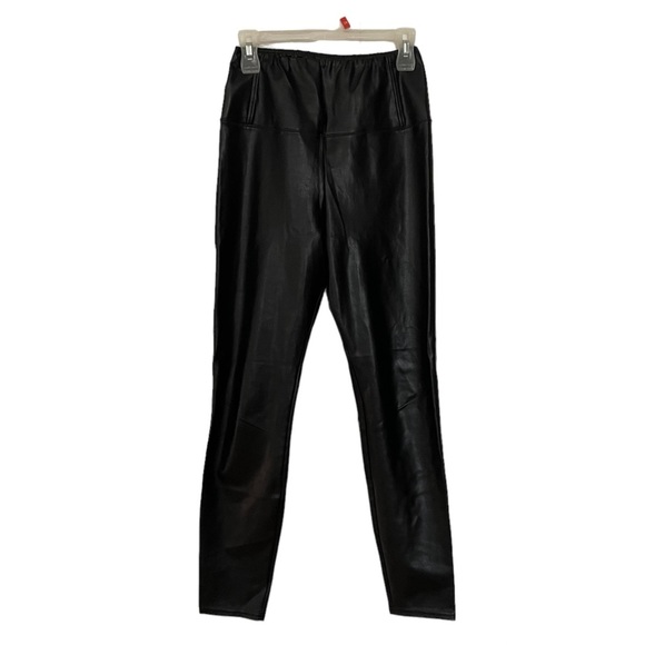 Aritzia Wilfred Free Daria Pant High-Waisted Vegan Leather Leggings Black Sz M - Picture 8 of 13